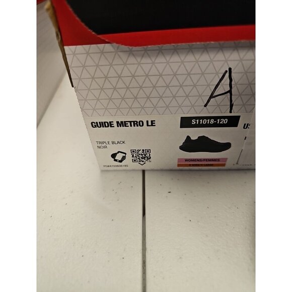 SAUCONY WOMEN'S GUIDE METRO LE LEATHER MAX CUSHION  WALKING Sz 10 XW BLACK NEW - Picture 7 of 9